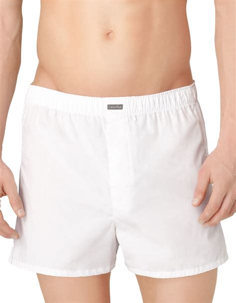 White Cotton Boxer Shorts 